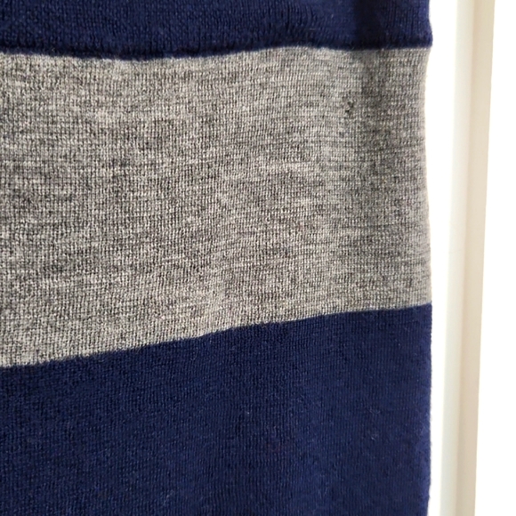 Navy & Grey Stripe Knit Skirt - Picture 2 of 4